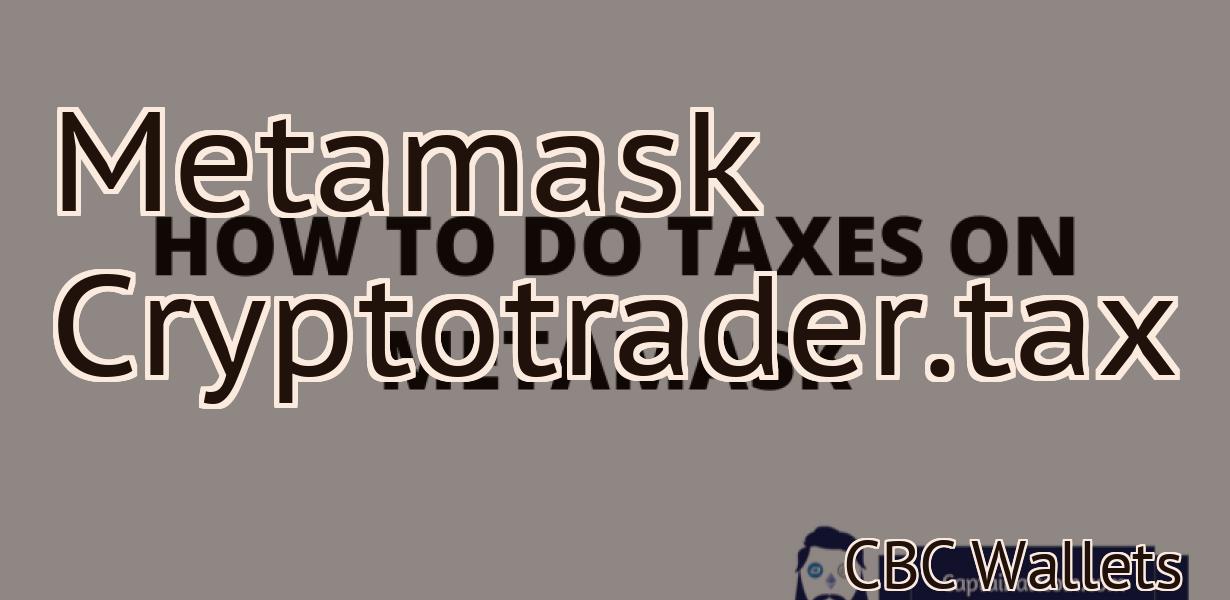 Metamask Cryptotrader.tax