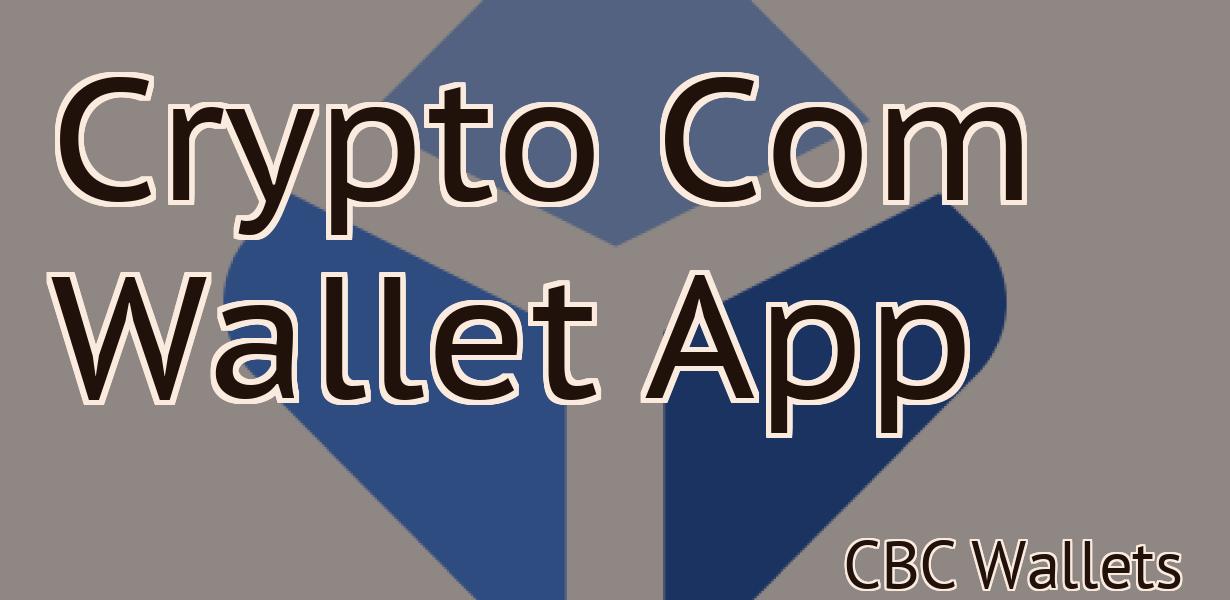 Crypto Com Wallet App