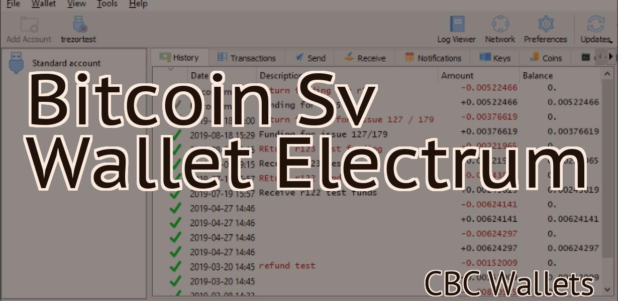 Bitcoin Sv Wallet Electrum