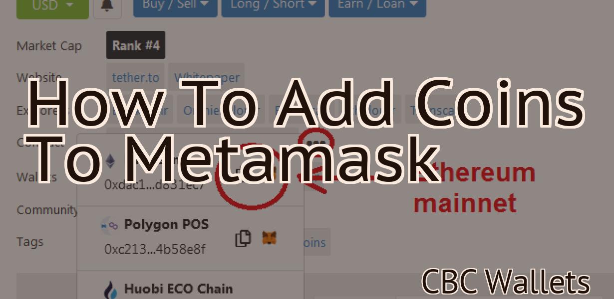 How To Add Coins To Metamask