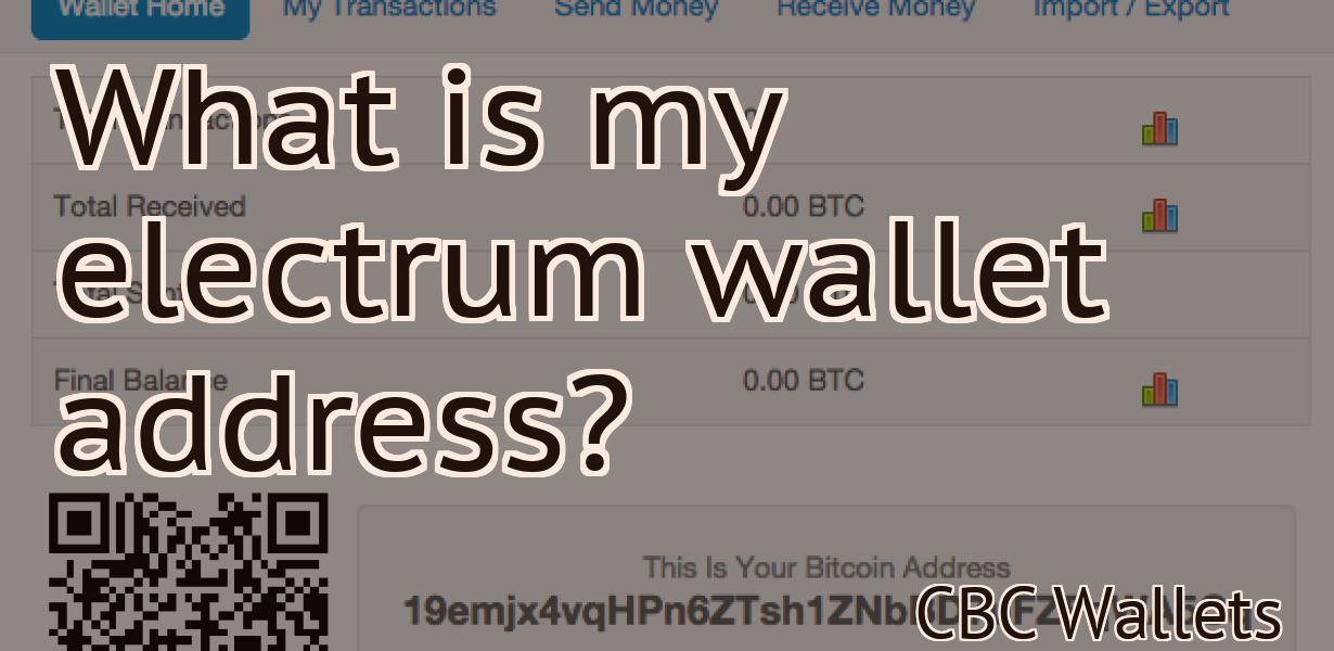 What is my electrum wallet address?