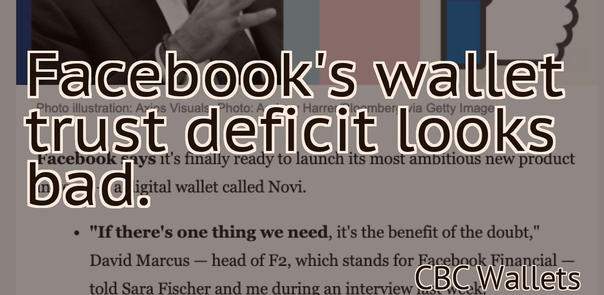 Facebook's wallet trust deficit looks bad.