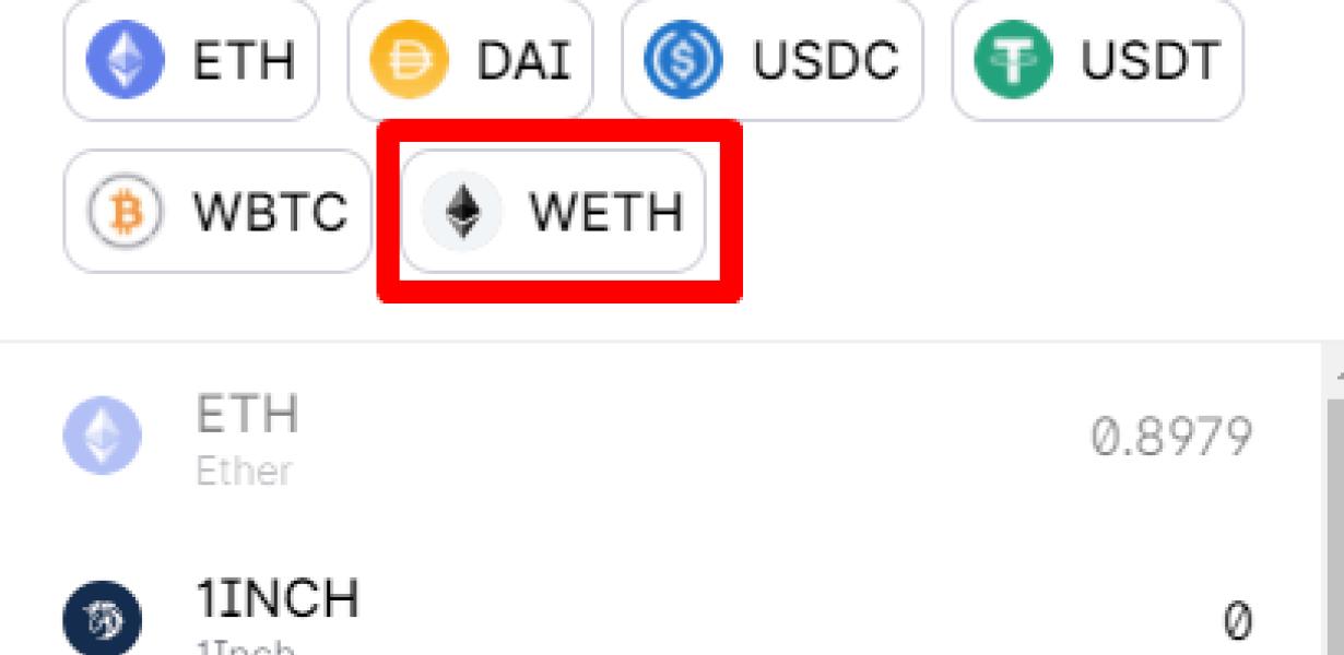 WETH to ETH Conversion
1 WETH 