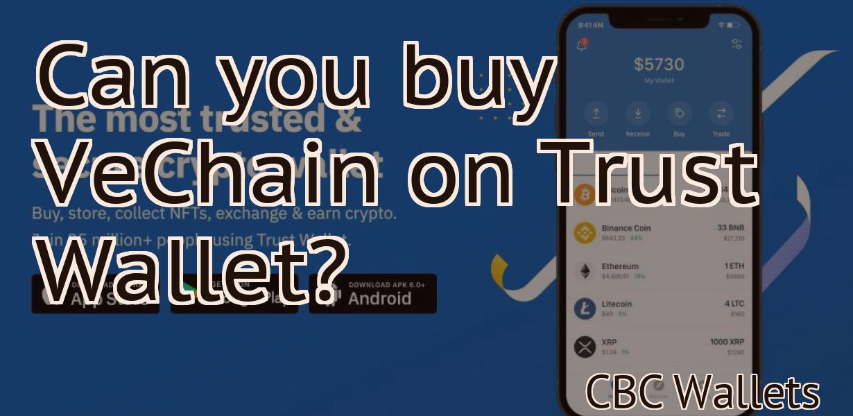 Can you buy VeChain on Trust Wallet?