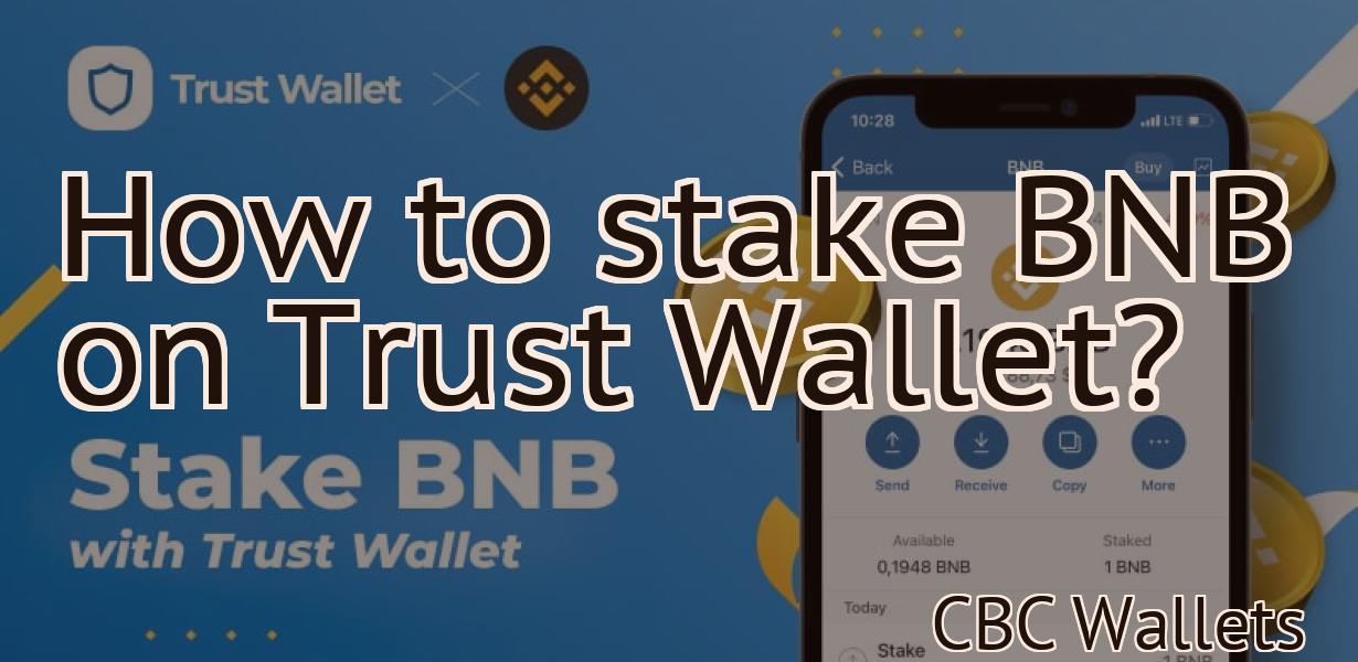 How to stake BNB on Trust Wallet?