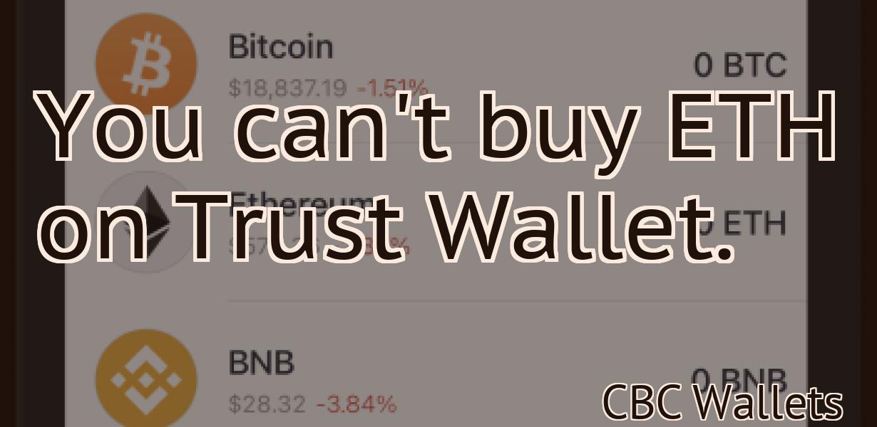 You can't buy ETH on Trust Wallet.
