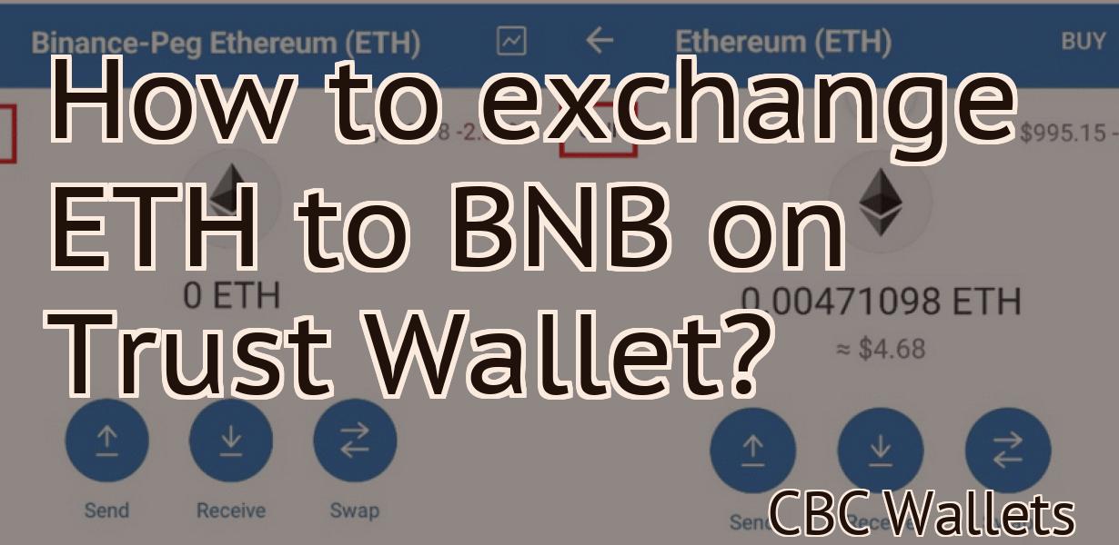 How to exchange ETH to BNB on Trust Wallet?