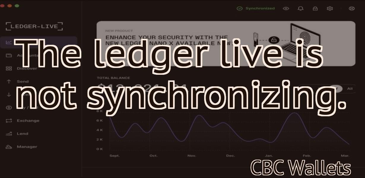The ledger live is not synchronizing.