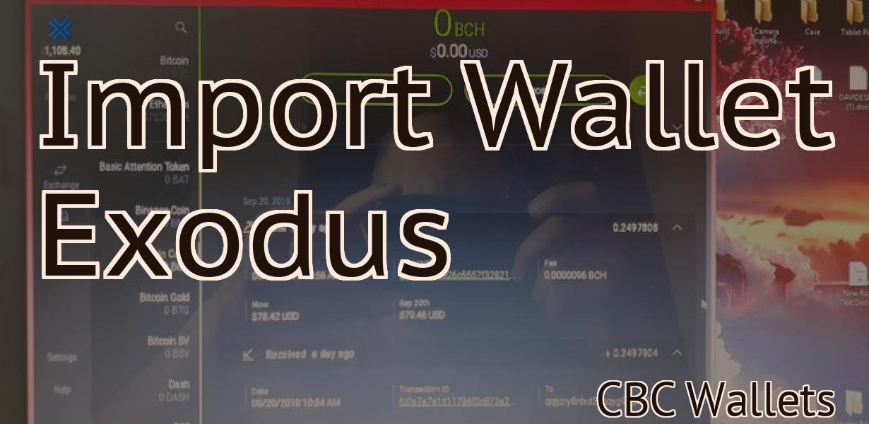 Import Wallet Exodus