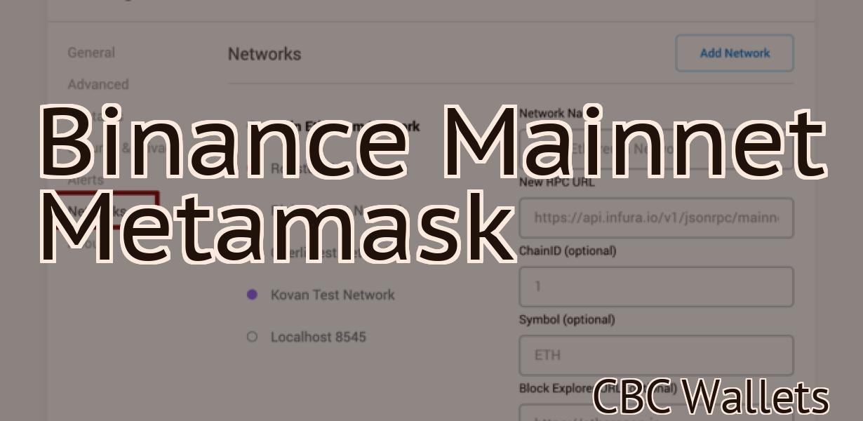 Binance Mainnet Metamask
