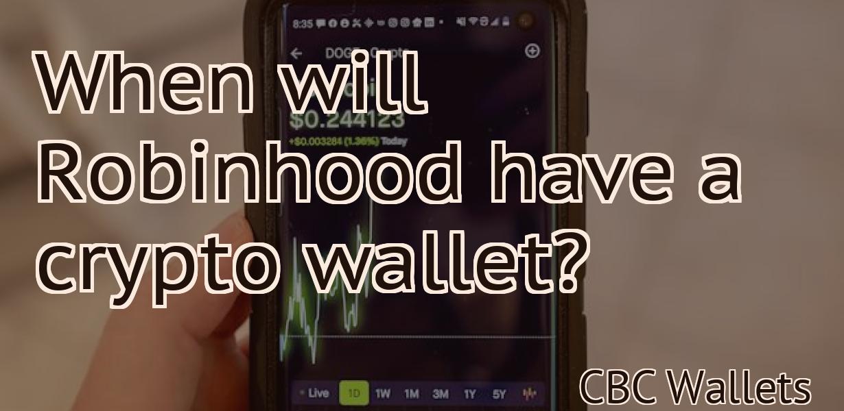 When will Robinhood have a crypto wallet?