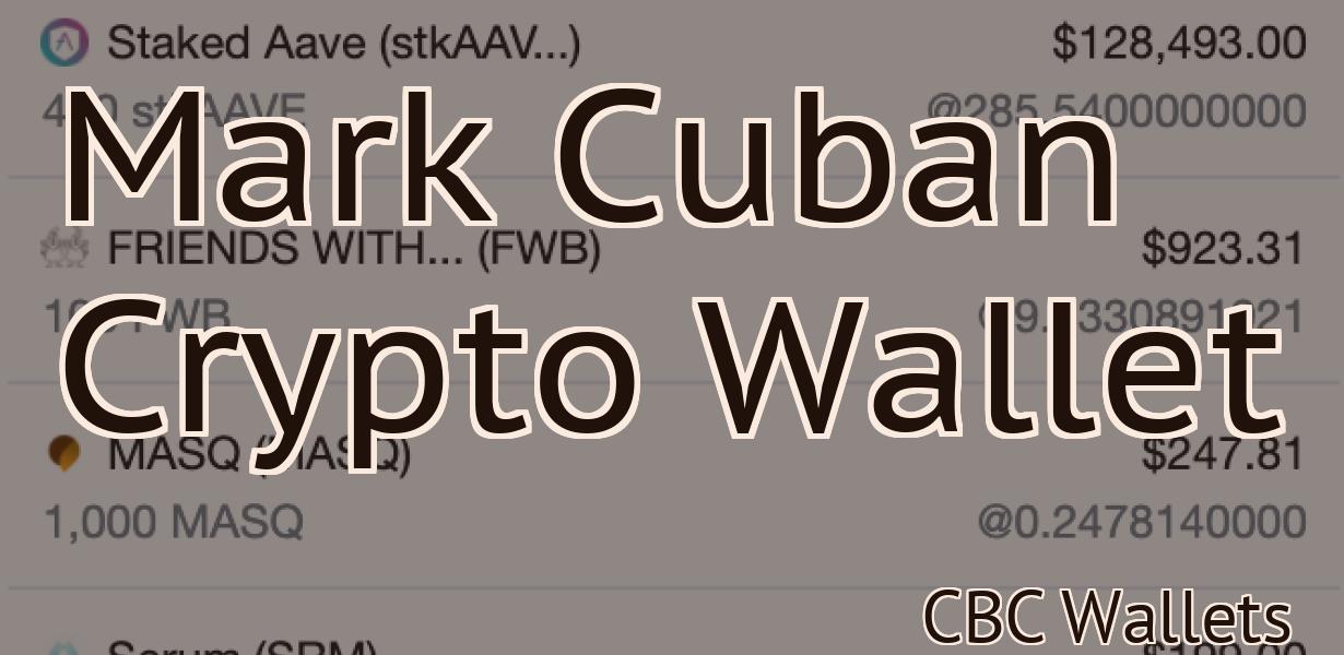 Mark Cuban Crypto Wallet