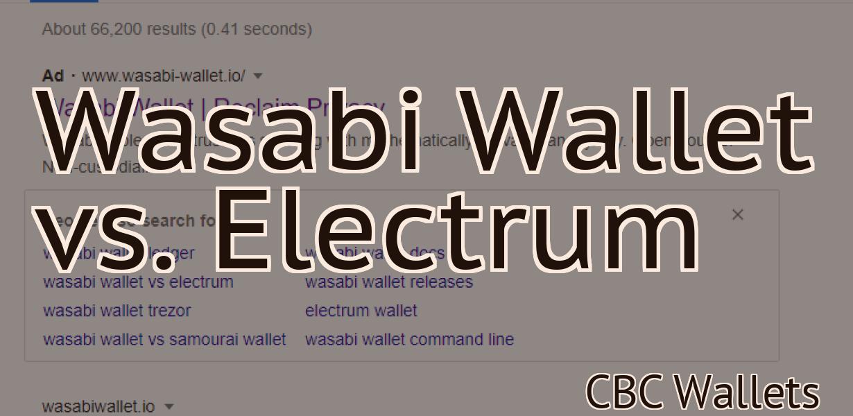 Wasabi Wallet vs. Electrum