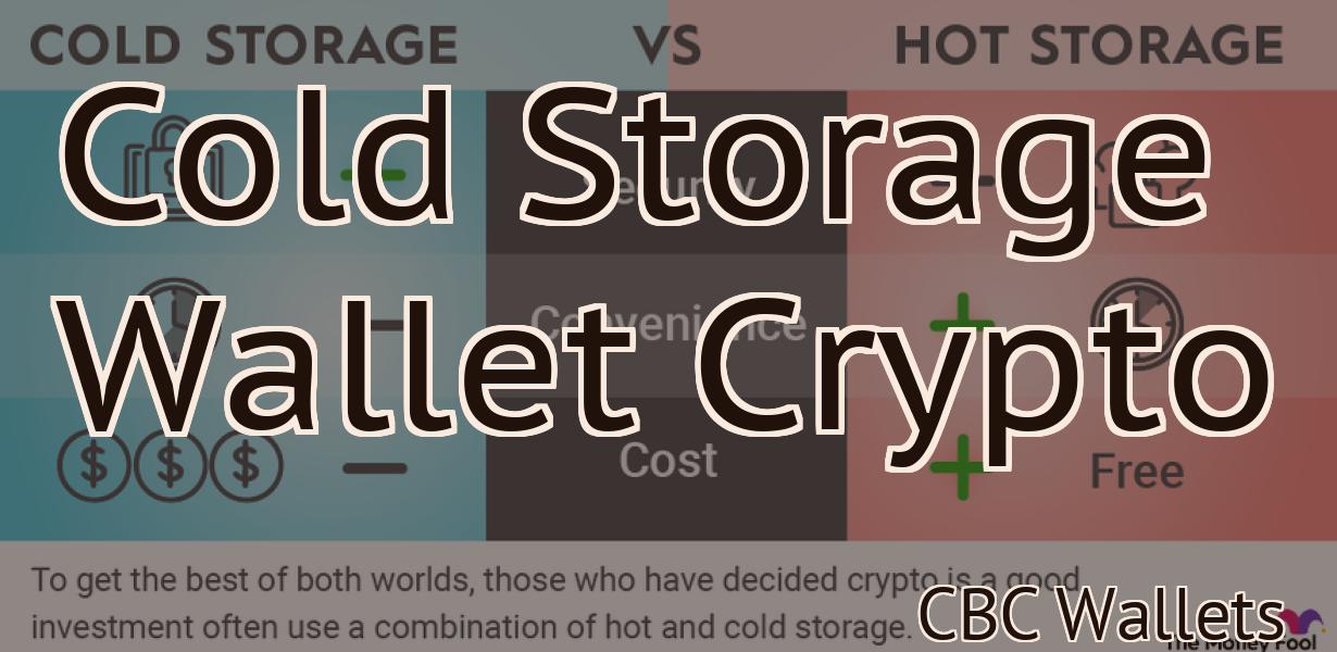 Cold Storage Wallet Crypto