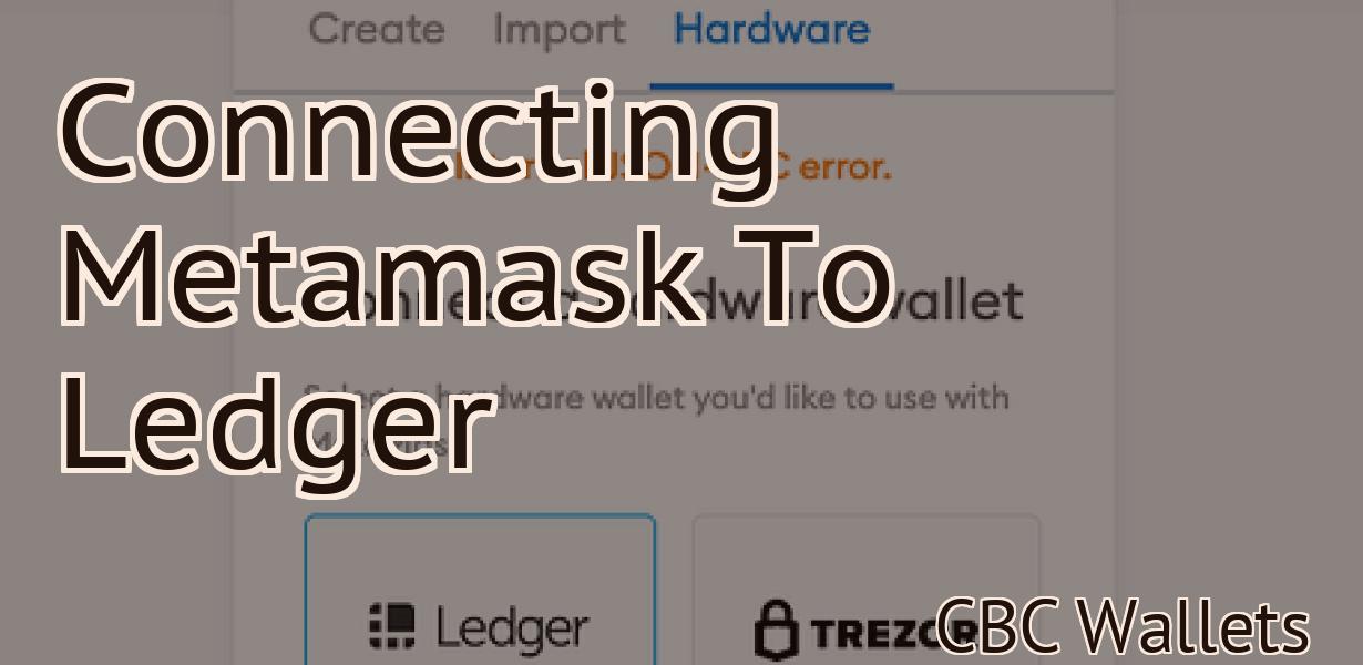Connecting Metamask To Ledger