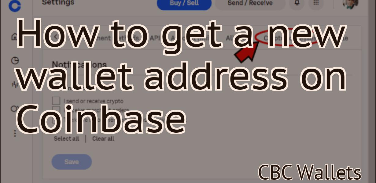 How to get a new wallet address on Coinbase
