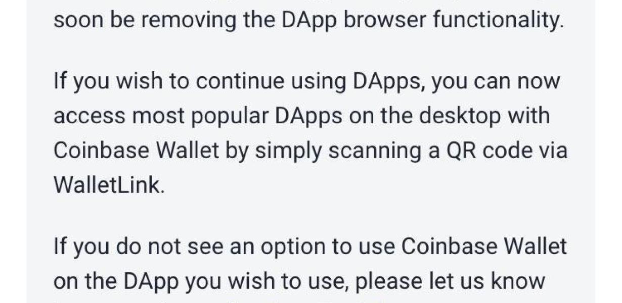 The Coinbase Wallet Dapp Brows