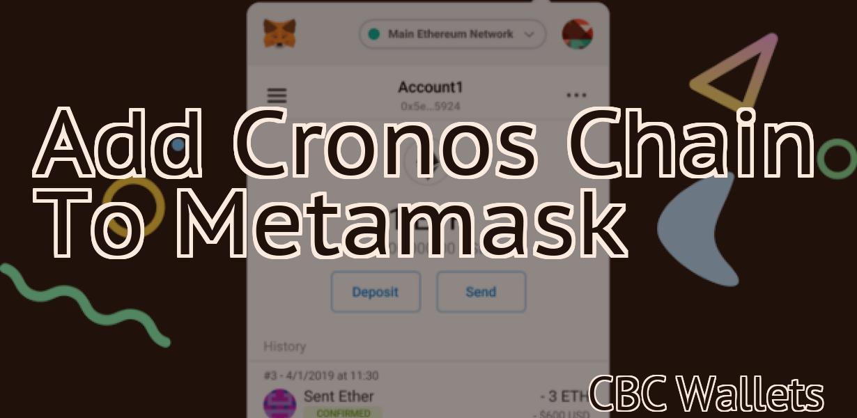 Add Cronos Chain To Metamask