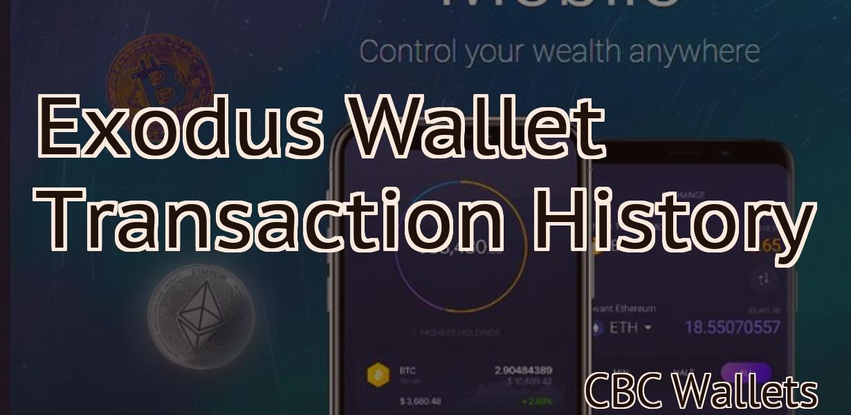 Exodus Wallet Transaction History