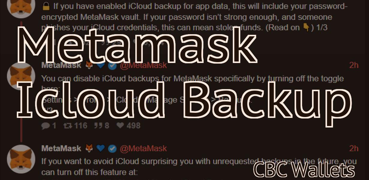 Metamask Icloud Backup