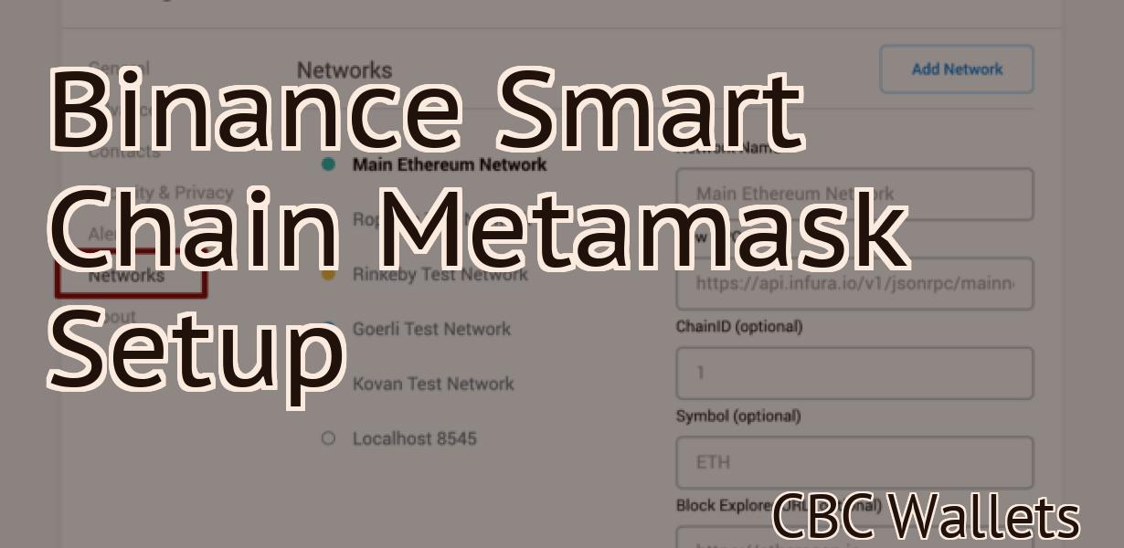 Binance Smart Chain Metamask Setup
