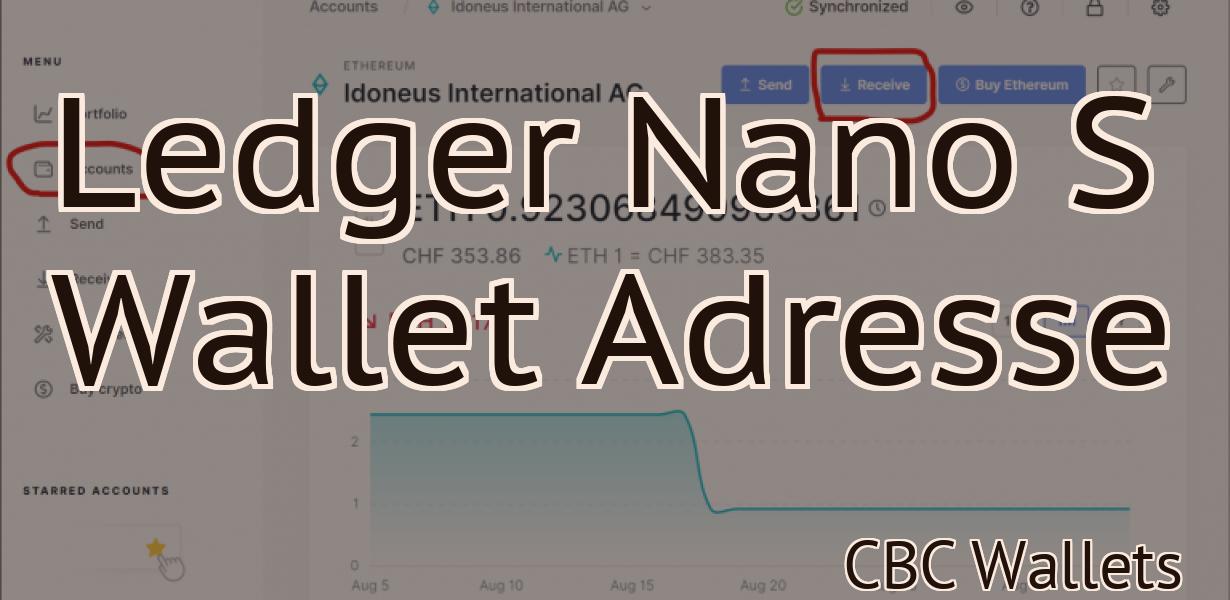 Ledger Nano S Wallet Adresse