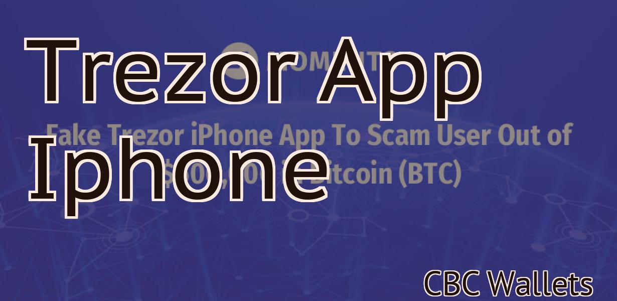 Trezor App Iphone