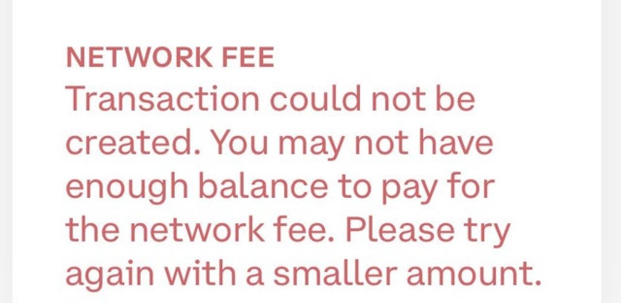 How to fix network fee determi