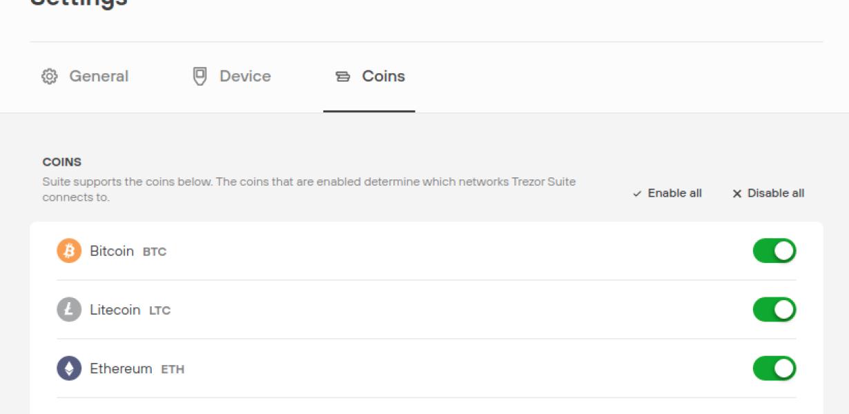 How to Add Coins to Trezor Sui