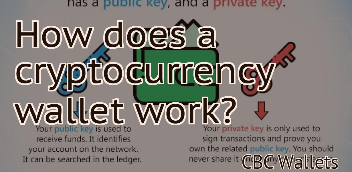 How does a cryptocurrency wallet work?