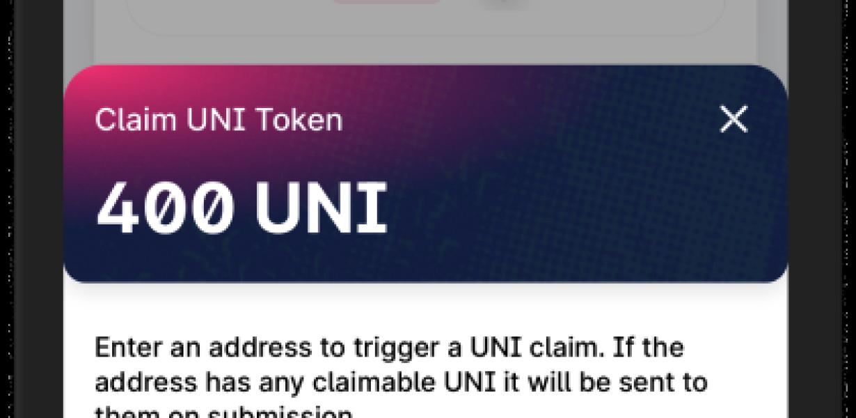 Now you can trade UNI on Trust