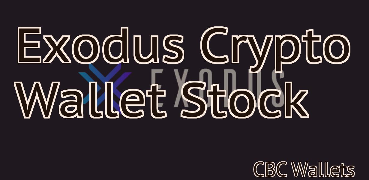Exodus Crypto Wallet Stock
