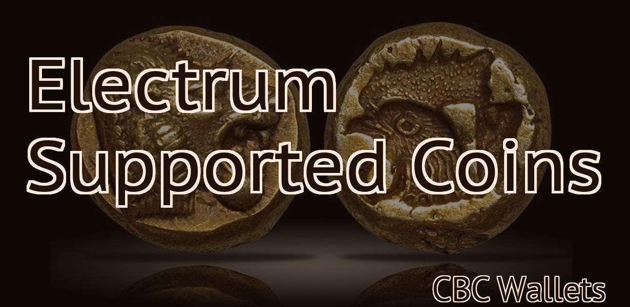 Electrum Supported Coins