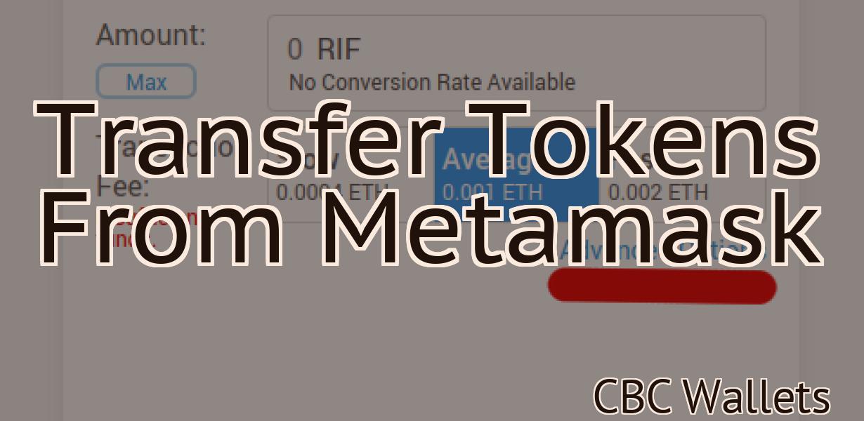 Transfer Tokens From Metamask