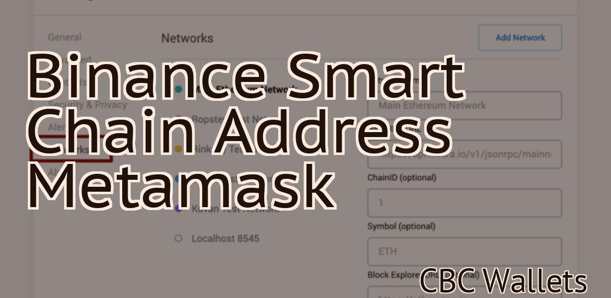 Binance Smart Chain Address Metamask