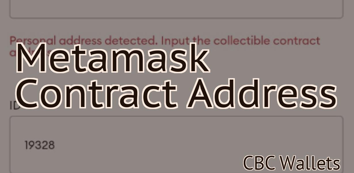 Metamask Contract Address