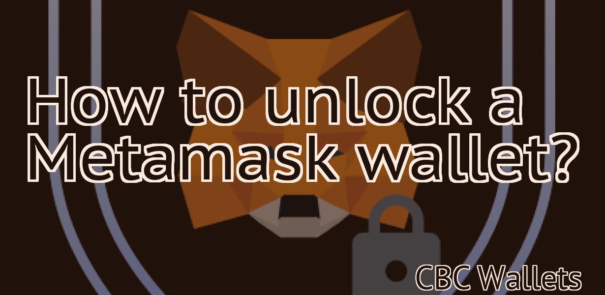 How to unlock a Metamask wallet?