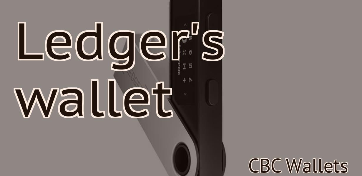 Ledger's wallet