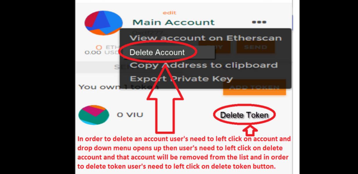 How to remove a Metamask accou