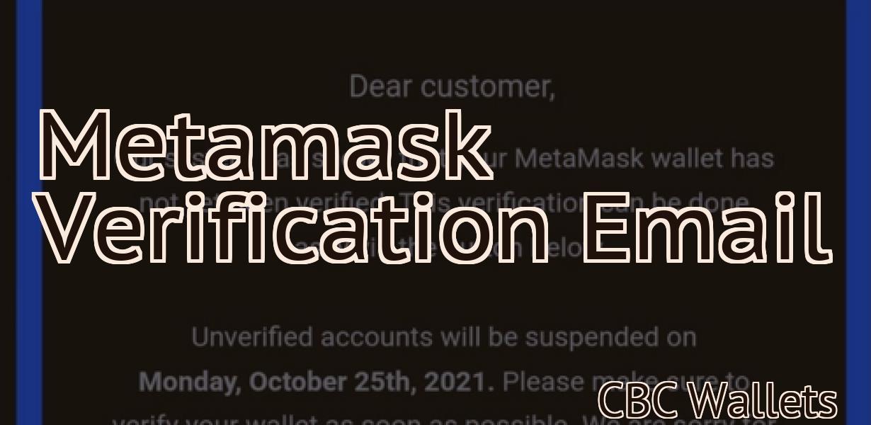 Metamask Verification Email