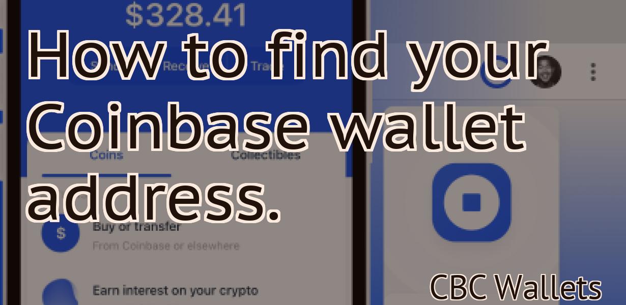 How to find your Coinbase wallet address.