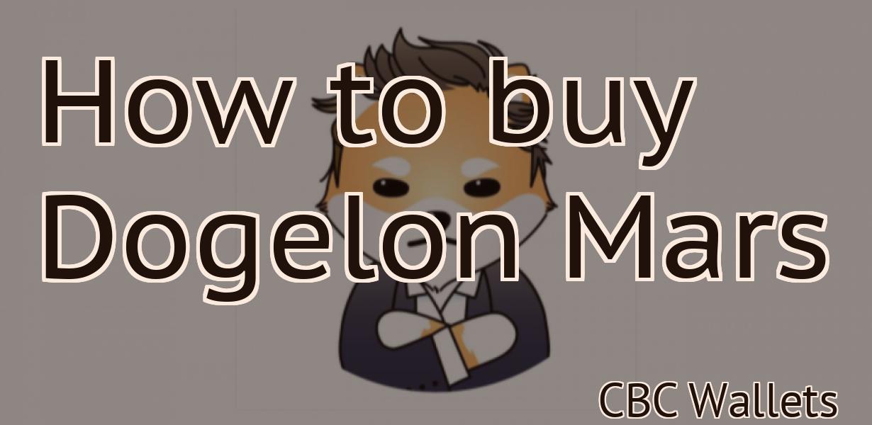 How to buy Dogelon Mars
