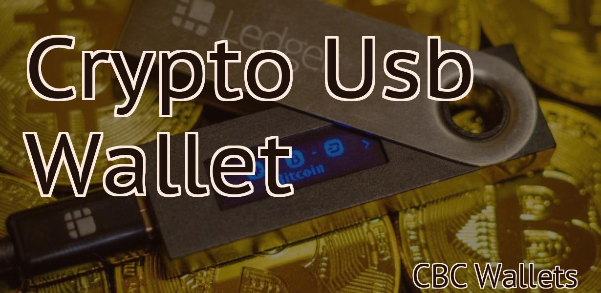 Crypto Usb Wallet