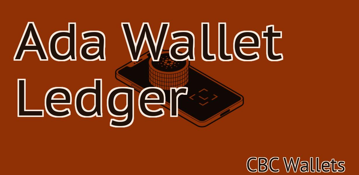 Ada Wallet Ledger