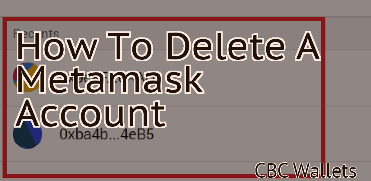 How To Delete A Metamask Account