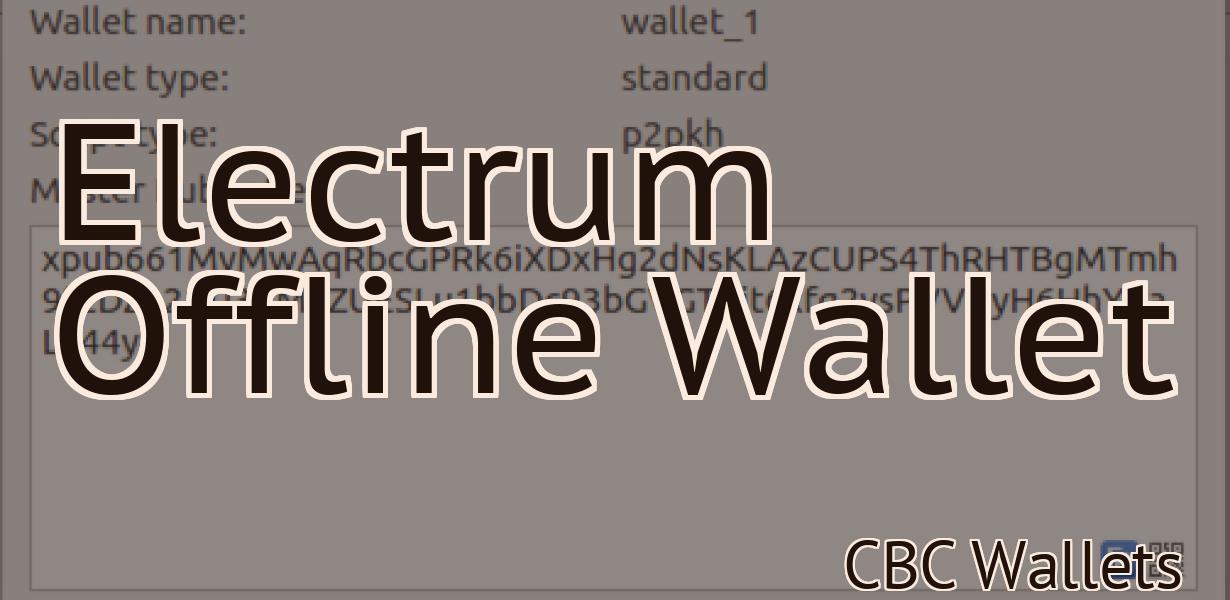 Electrum Offline Wallet