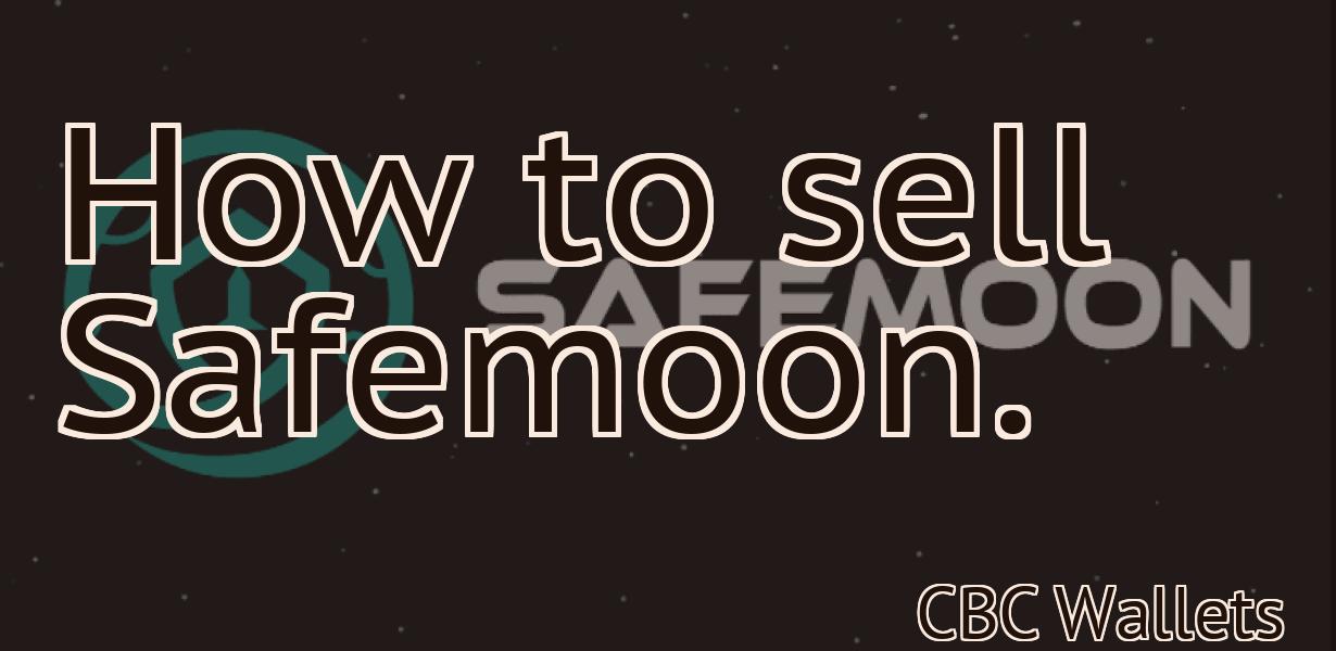 How to sell Safemoon.