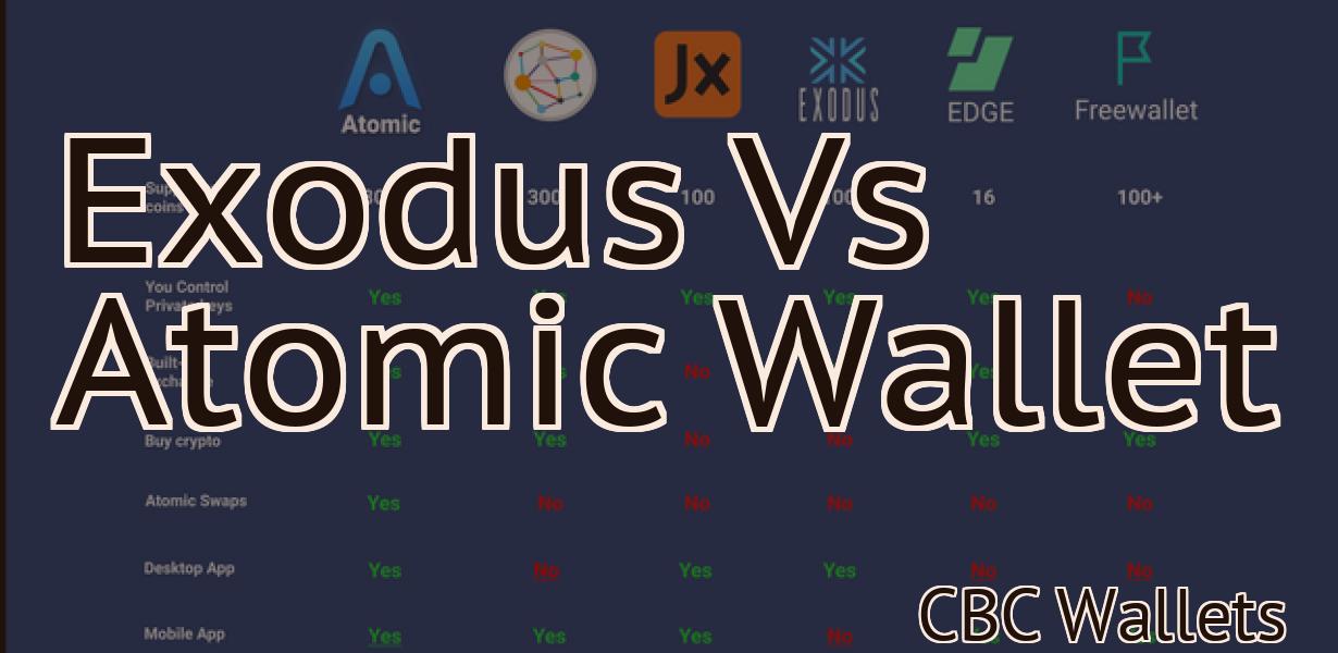 Exodus Vs Atomic Wallet