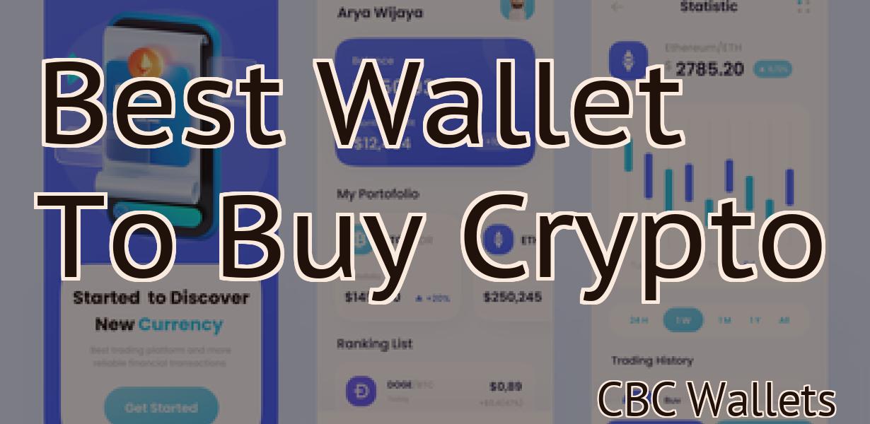 Best Wallet To Buy Crypto