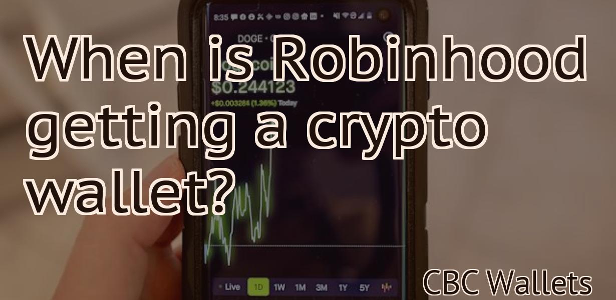 When is Robinhood getting a crypto wallet?